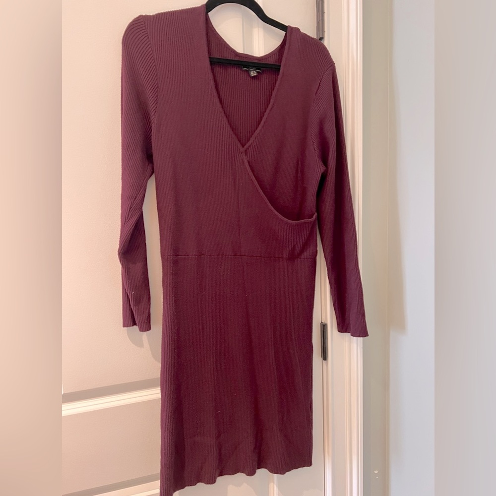 Lipsy maroon sweater dress